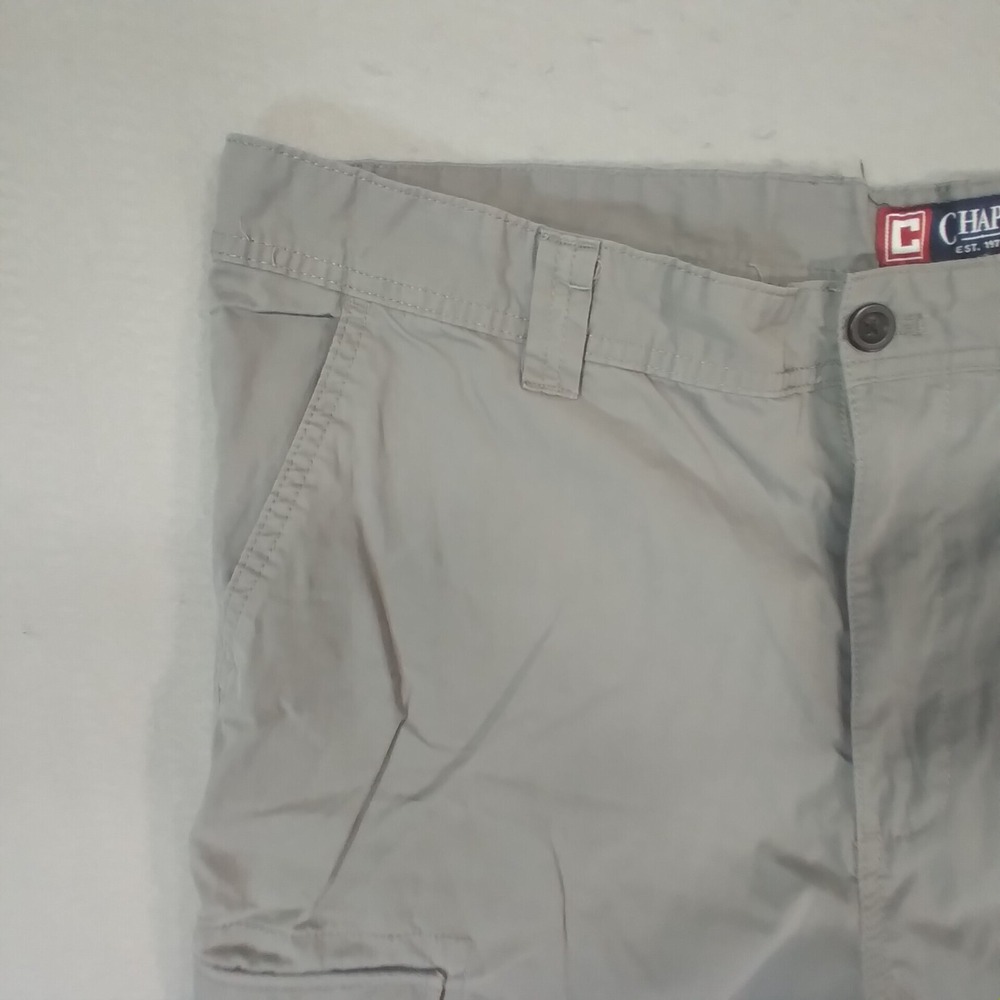 Chaps Ralph Lauren cargo shorts men's 38 x 11 gray cotton outdoor urban preepy - Picture 2 of 12